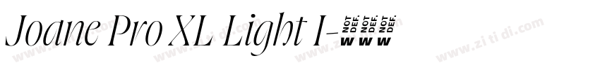 Joane Pro XL Light I字体转换 Joane Pro XL Light I字体转换